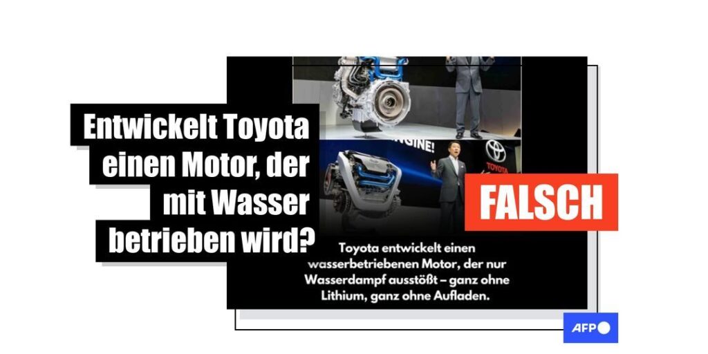 Nein, Toyota entwickelt keinen wasserbetriebenen Motor - Featured image
