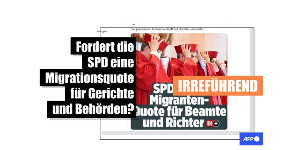 Artikel zu SPD-Forderung einer Migrationsquote für Behörden und Gerichte ist alt - Featured image