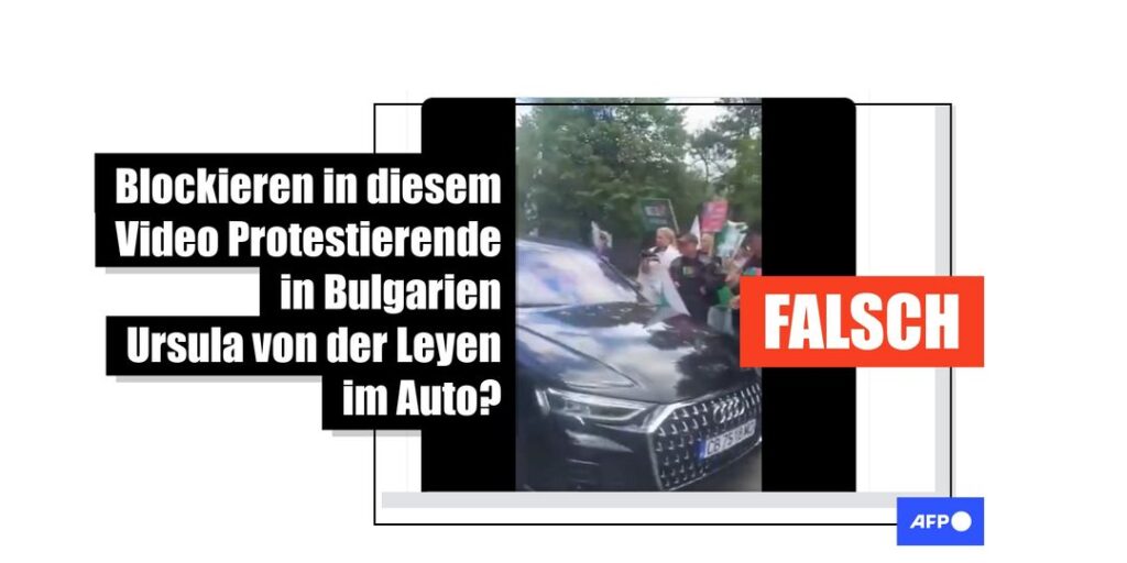 Video von Demonstrierenden gegen von der Leyen: EU-Kommissionspräsidentin saß nicht im Auto - Featured image
