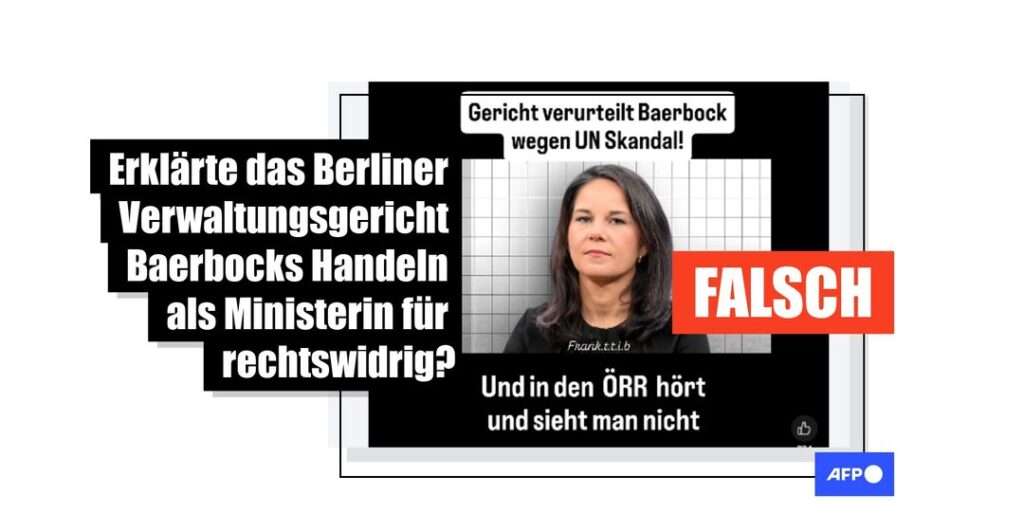 Diese Behauptungen zu einer angeblichen Verurteilung von Annalena Baerbock sind frei erfunden - Featured image