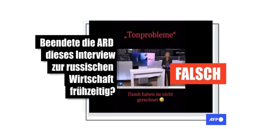 Kein Abbruch: ARD-Interview zu russischem Rubel nach Tonproblemen regulär fortgesetzt - Featured image