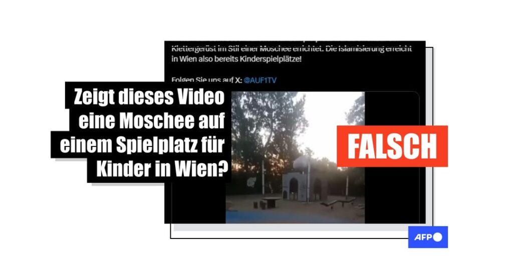 Taj Mahal statt "Kindermoschee": Auf einem Wiener Spielplatz befindet sich keine Gotteshaus-Abbildung - Featured image