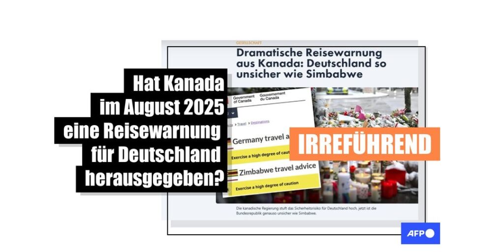 Keine Hochstufung im August 2025: Kanadischer Reisehinweis für Deutschland besteht seit Jahren - Featured image