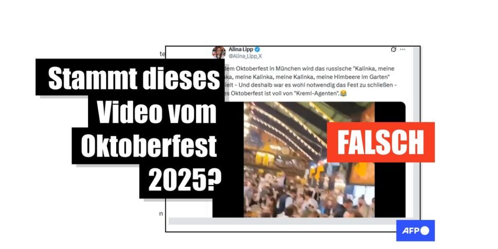 Dieses Video vom Oktoberfest ist alt und hat nichts mit einer Bombendrohung zu tun - Featured image