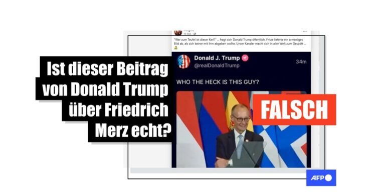 Trumps angeblicher Post über Merz in Ägypten ist gefälscht - Featured image