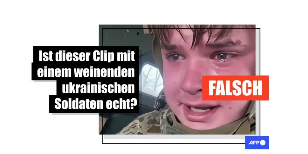 Video eines weinenden ukrainischen Soldaten wurde mit KI generiert - Featured image