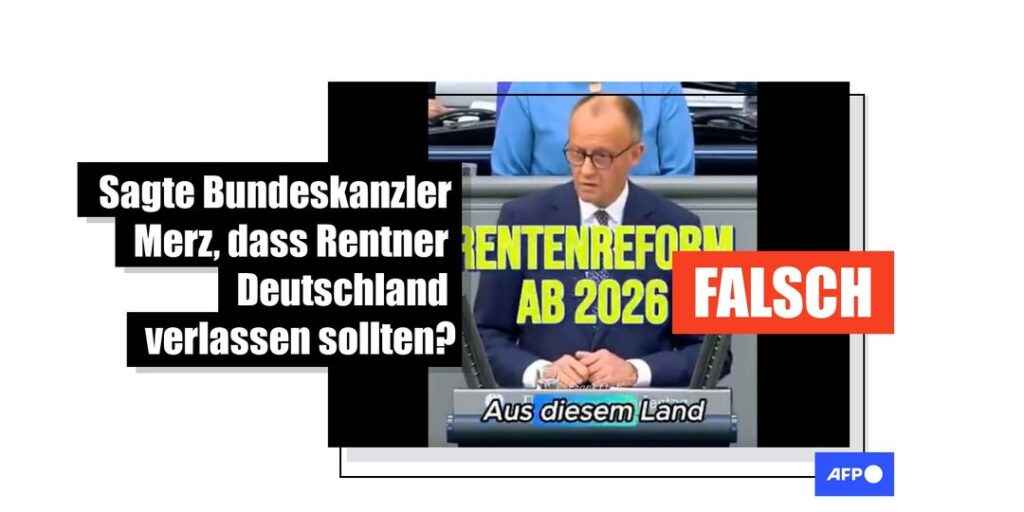 Video mit Merz' Äußerung über Rentner ist gefälscht - Featured image