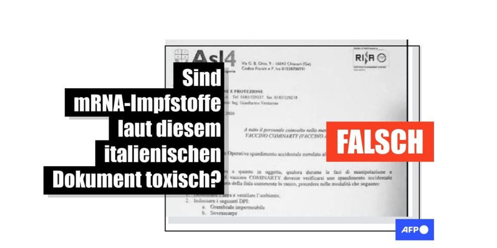 Italienisches Dokument beweist nicht, dass mRNA-Impfstoffe gefährlich sind - Featured image
