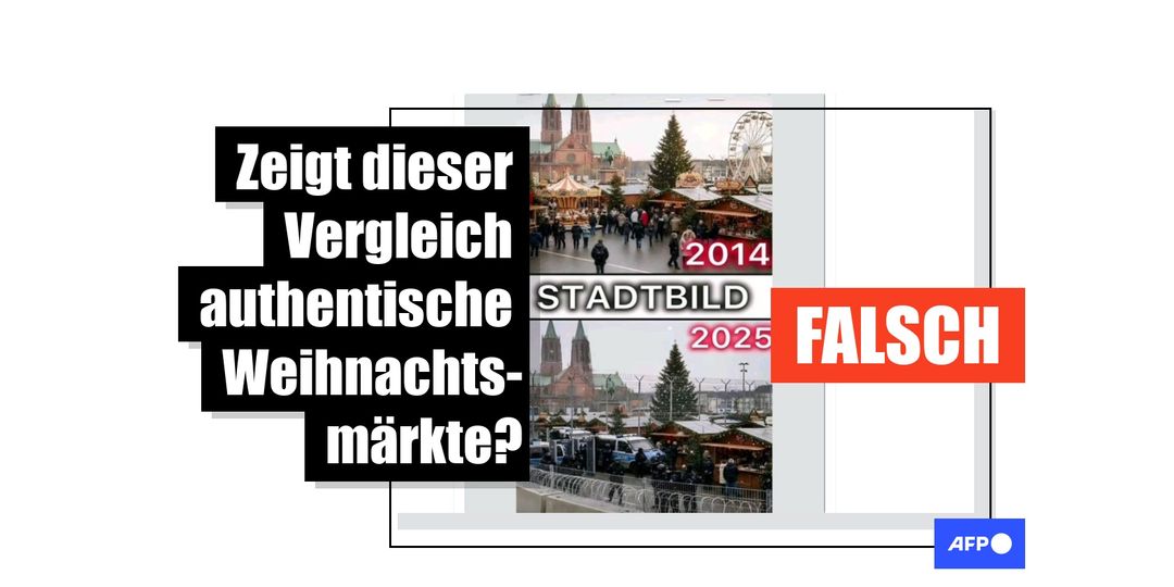 Kein Stacheldraht in 2025: Bildvergleich eines Weihnachtsmarkts ist KI-generiert - Featured image