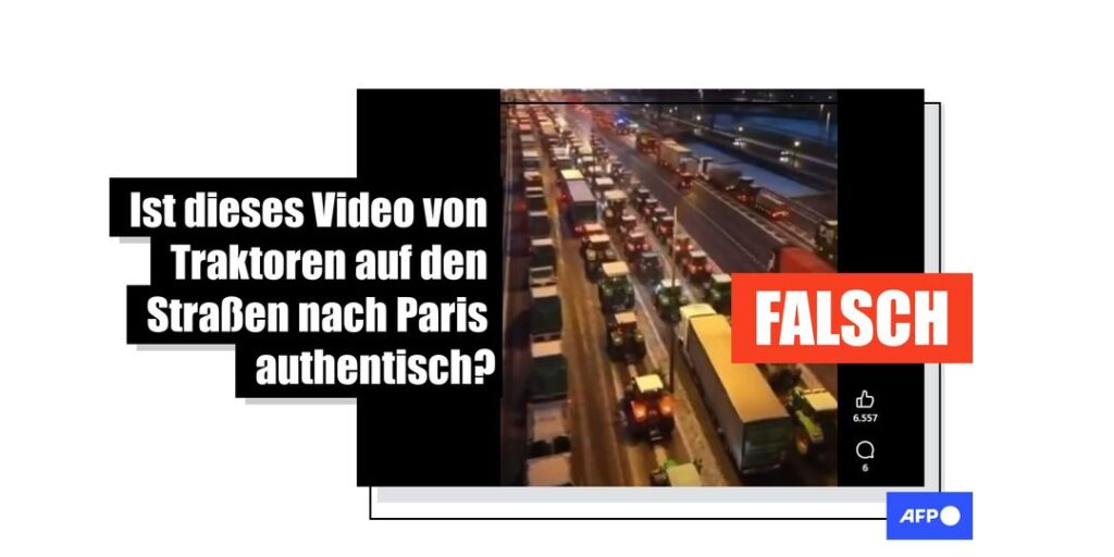 Video von Traktoren, die Paris "lahmlegen", ist KI-generiert - Featured image