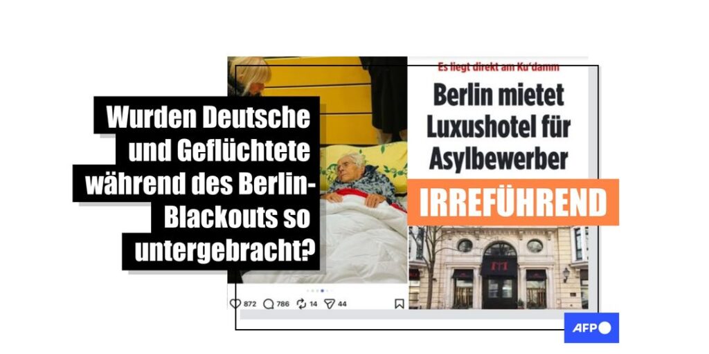Stromausfall in Berlin: Asylbewerberinnen und -bewerber übernachteten in Notunterkunft oder bei Bekannten - Featured image