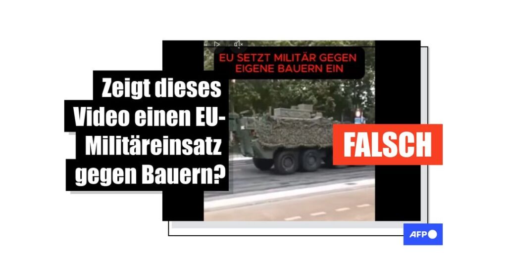Video zeigt Militärparade in Belgien, keinen Protest gegen das Mercosur-Abkommen - Featured image