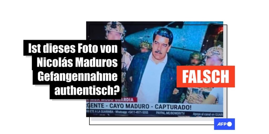 Dieses Bild von Nicolás Maduros Festnahme ist KI-generiert - Featured image