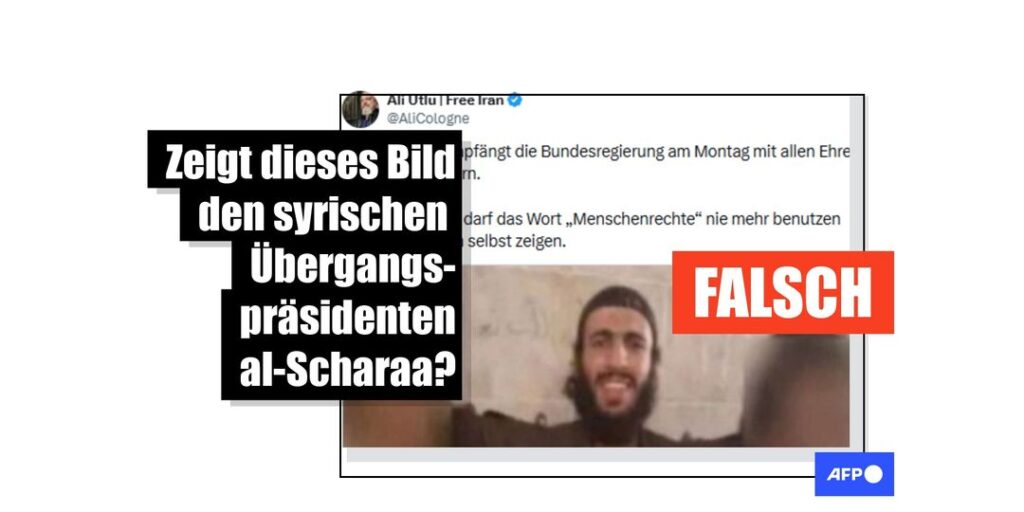 Dieses Foto zeigt einen australischen Dschihadisten, nicht den Interimspräsidenten von Syrien - Featured image