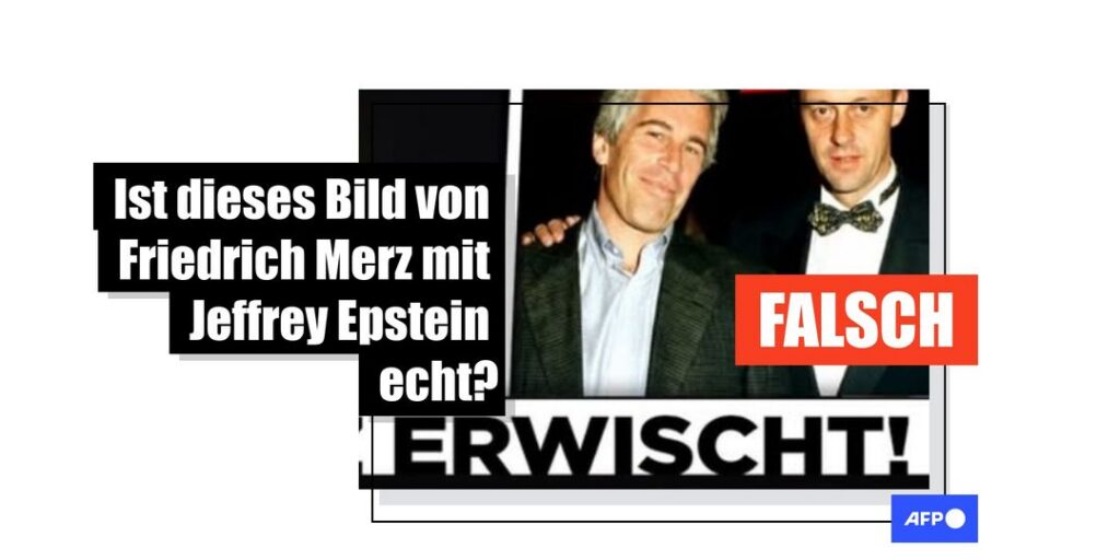Diese Bilder von Bundeskanzler Merz und Epstein sind gefälscht - Featured image