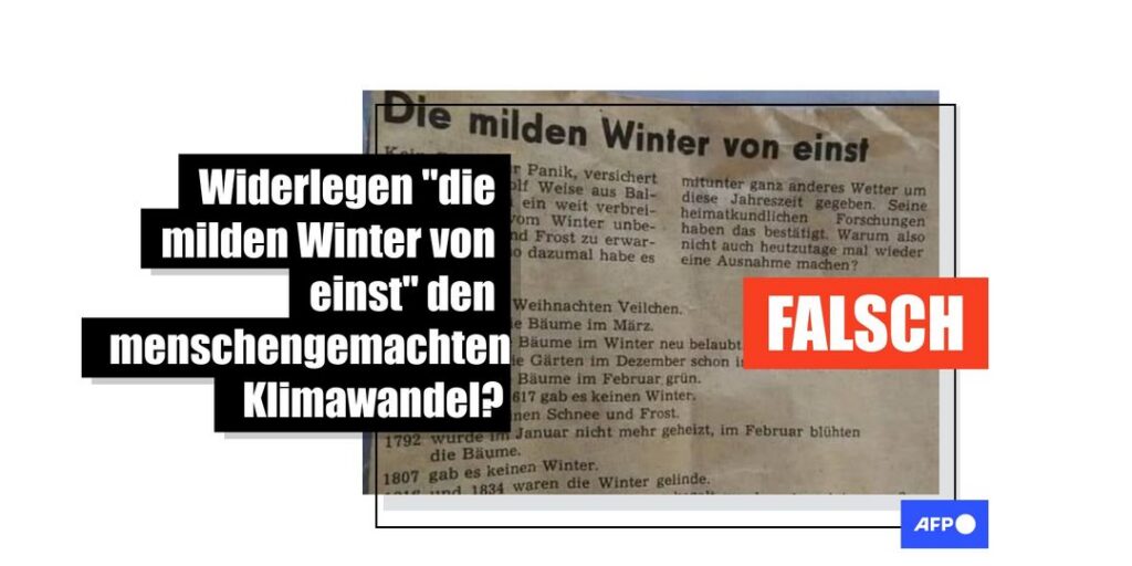 Wetter versus Klima: Warum milde Winter den menschengemachten Klimawandel nicht widerlegen - Featured image