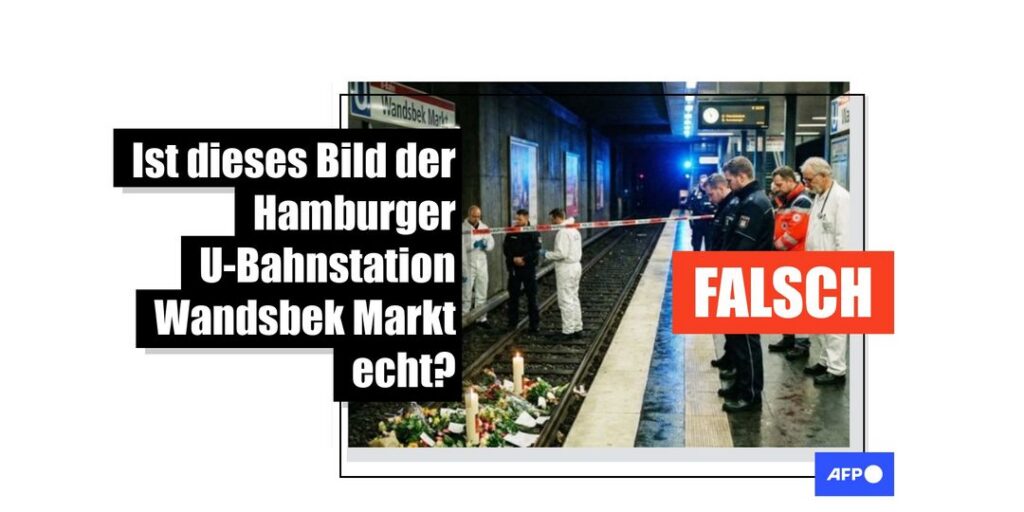 Zwei Tote in Hamburg: Dieses Foto der U-Bahnstation Wandsbek Markt ist KI-generiert - Featured image