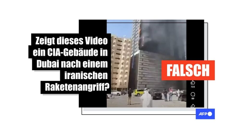 Altes Video von Hochhausbrand fälschlich als iranischer Angriff auf CIA-Gebäude ausgegeben - Featured image