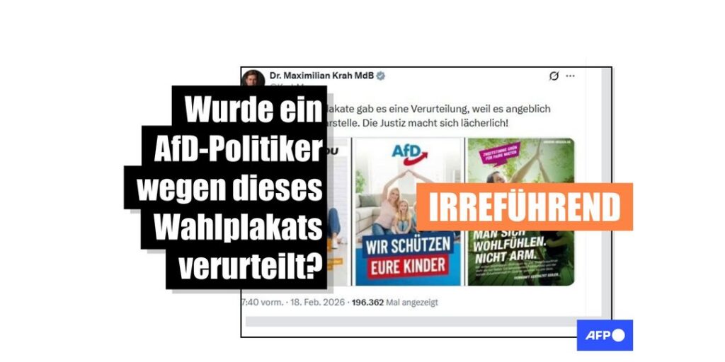 Falsches Motiv kursierte online: AfD-Politiker wurde für anderes Plakat verurteilt - Featured image