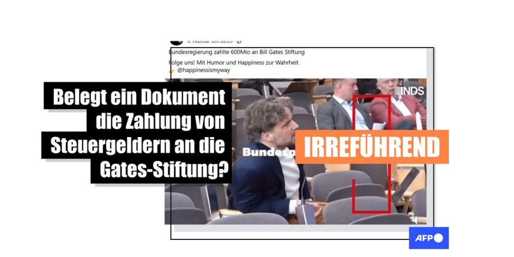 Diese Behauptung über Steuergelder in Millionenhöhe an die Gates-Stiftung ist unzutreffend - Featured image