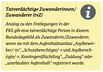 Screenshot der Definition des Begriffs „Zuwanderer“ in der PKS