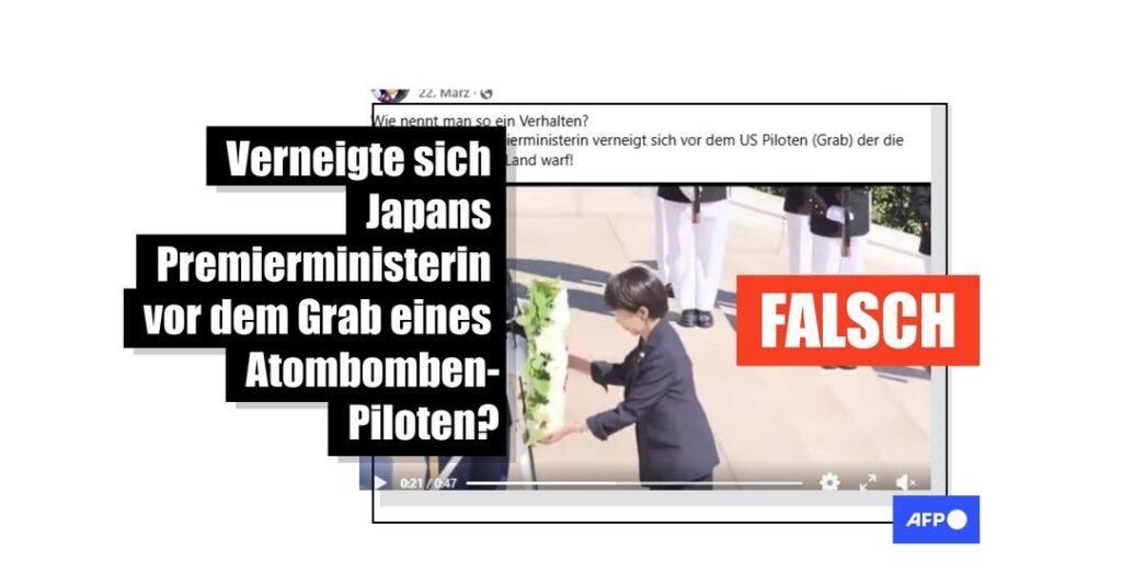 Video aus den USA: Japans Regierungschefin legte Kranz am Grab des unbekannten Soldaten nieder - Featured image