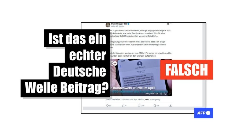Gefälschtes DW-Video verbreitet Desinformation über die Bundeswehr - Featured image