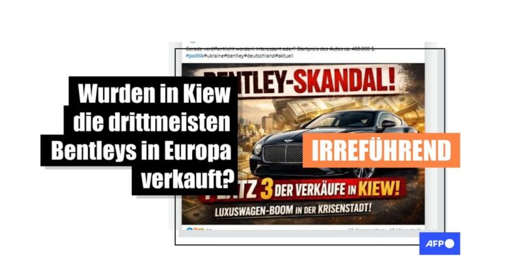 Diese Behauptung zu Bentley-Verkäufen in der Ukraine ist irreführend - Featured image