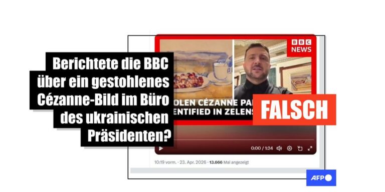 Angeblicher BBC-Bericht über gestohlenes Cézanne-Gemälde in Selenskyjs Büro ist gefälscht - Featured image
