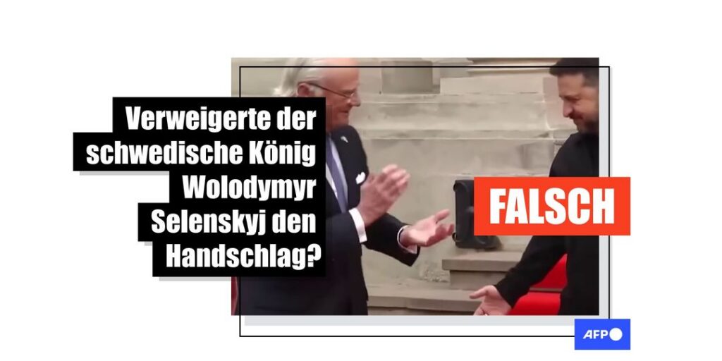 Ukraine-Besuch: Schwedischer König begrüßte Selenskyj per Handschlag - Featured image