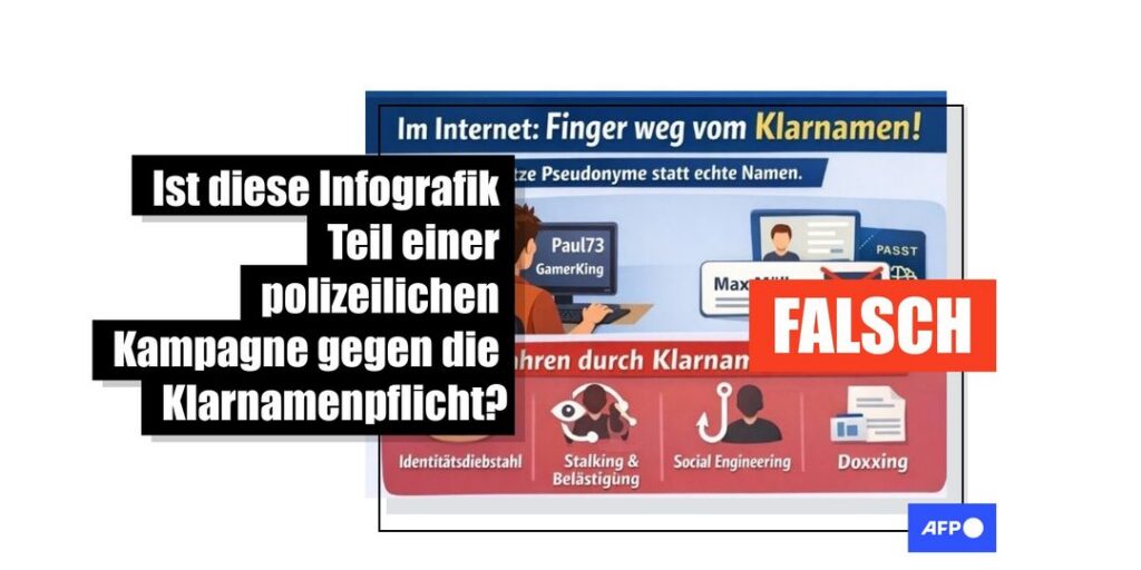 Klarnamenpflicht: Angebliche Infografik stammt von einer KI und nicht von der deutschen Polizei - Featured image
