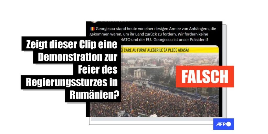 Altes Protestvideo fälschlich mit Regierungssturz in Rumänien verknüpft - Featured image