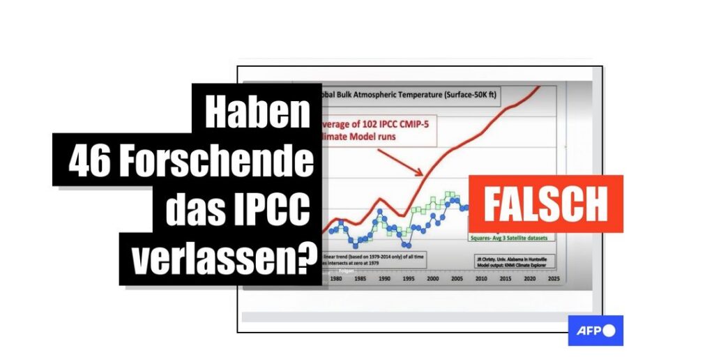 Falschbehauptung über angeblichen IPCC-Austritt von 46 Forschenden kursierte erneut online - Featured image