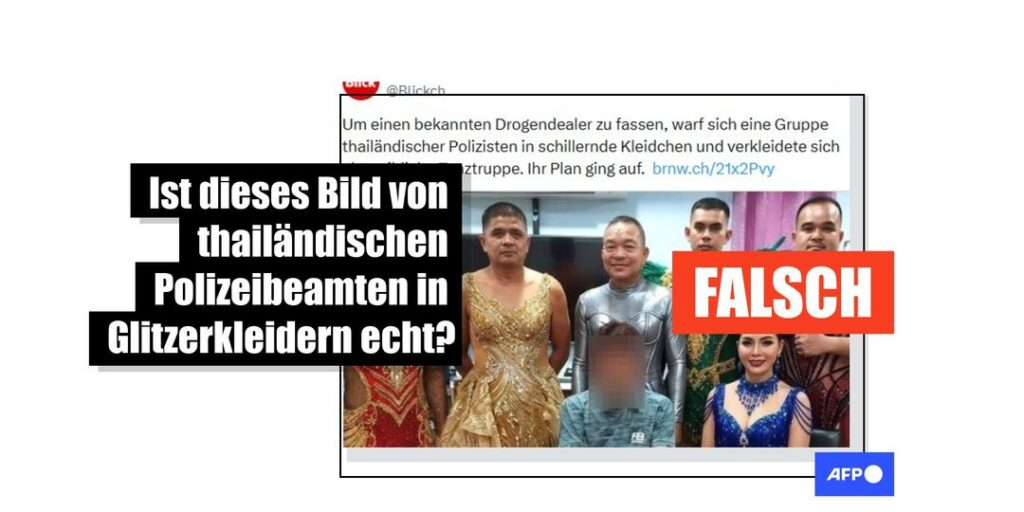 Bild von verkleideter thailändischer Polizei geht um die Welt – ist aber KI-generiert - Featured image