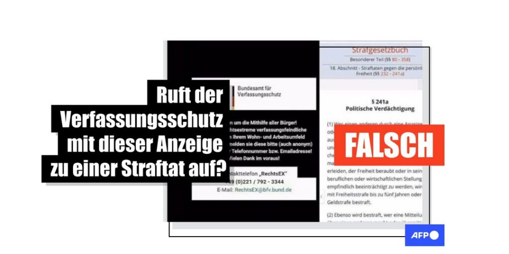 Keine politische Verfolgung: Hinweise an den Bundesverfassungsschutz sind nicht strafbar - Featured image