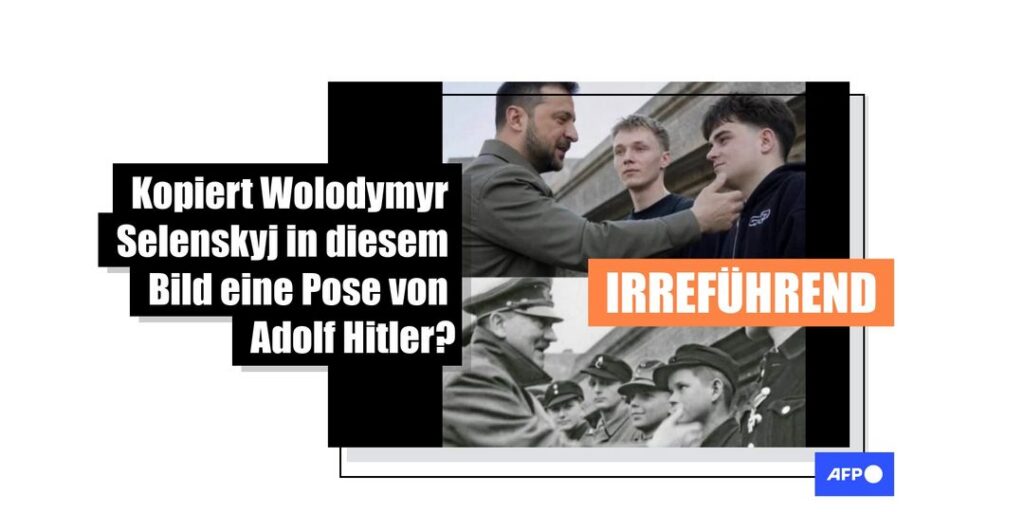 Dieses Bild von Selenskyj in ähnlicher Pose wie Hitler auf historischem Foto ist KI-generiert - Featured image