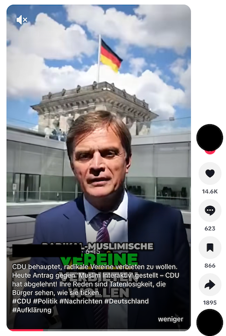 Youtube-Beitrag mit der Behauptung