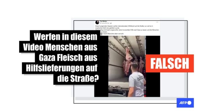 Video zeigt Protestaktion eines Metzgers in Israel, nicht Szene aus Gaza - Featured image