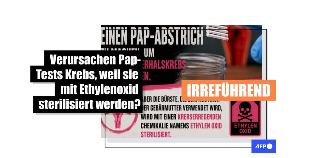 Nein, Pap-Abstriche erhöhen das Krebsrisiko durch Ethylenoxid nicht - Featured image